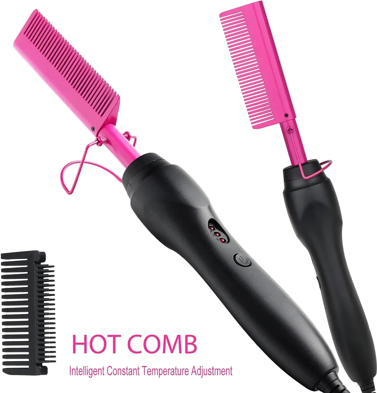Hot Air Brush Straightener Comb Anti-frizz Negative Ion Generator Straightening And Curling Blow Dryer Multifunctional Brush