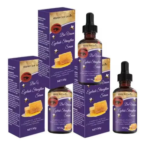 Water Ice Levin Bee Venom Eyelash Strengthen Serum with Retinol & Honey, Deeply Moisturizes, Gentle for All Hair Types, 30g