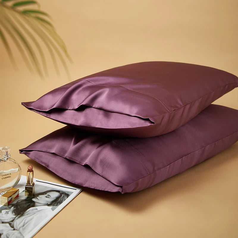 DISANGNI 100% Natural Mulberry Silk Pillowcases for Hair and Skin 22 Mom Reversible Silk Bed Pillowcases 2 Pack