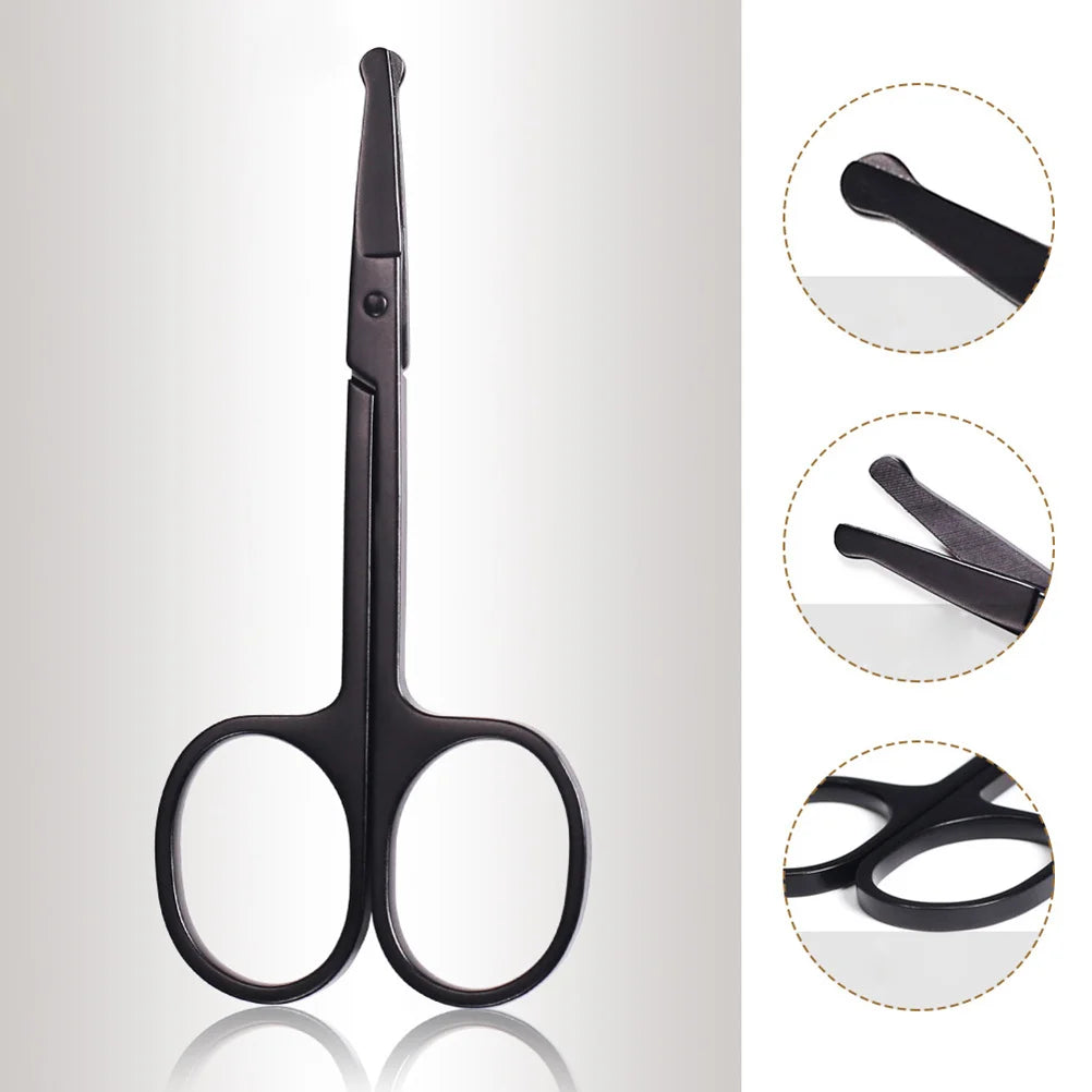 1Set Beard Comb Kit with Scissors and Brush Ideal Gift for Men Beard Mustache Trimming Tool Set Compact Portable Design