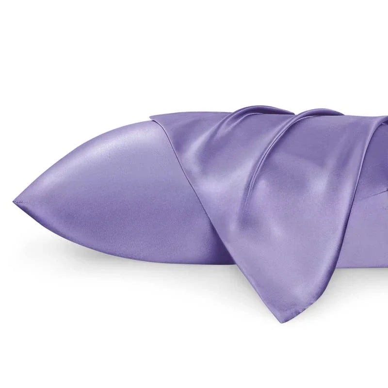 Solid Silk Pillowcases Decorative Luxury Cushion Cover Envelope Style Hair Skin Protect Standard Queen Size Pillow Case