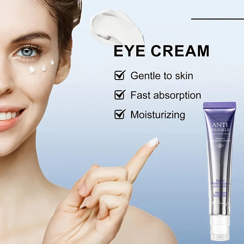 Massage moisturizing eye cream, moisturizing and locking in water, firming eye skin, suitable for all skin types, daily eye care