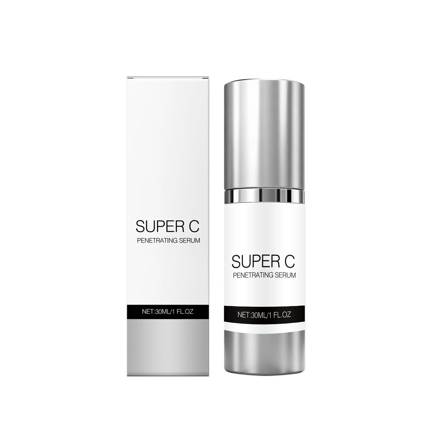 Vitamin C Facial Essence Glowing Skin Fade Fine Lines Spots Pore Shrinking Brightening Lightining Hydrating Firming Face Serum