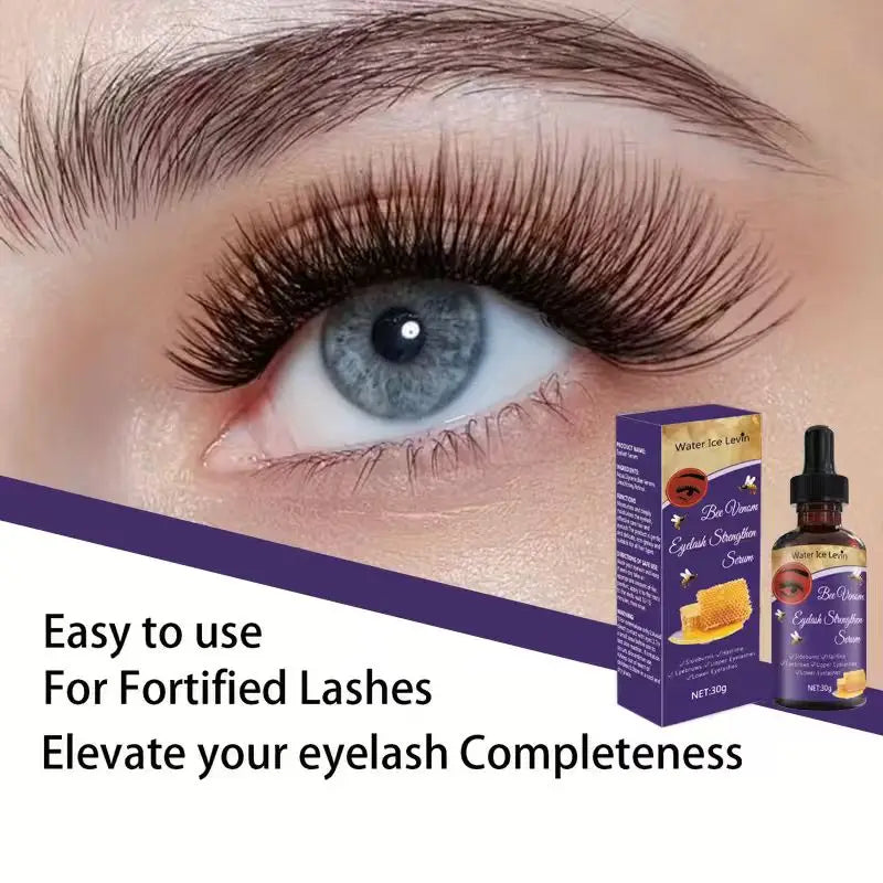Water Ice Levin Bee Venom Eyelash Strengthen Serum with Retinol & Honey, Deeply Moisturizes, Gentle for All Hair Types, 30g