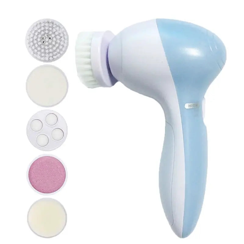 5Pcs Portable Makeup Brush Set With Mirror