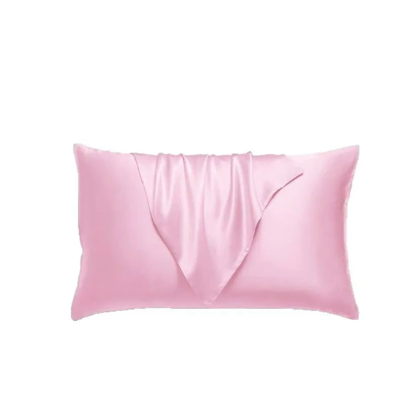 Pure Emulation Silk Satin Pillowcase Soft Hair Beauty Pillow Cover For Bed Sleep Pillow Case Home Decor Queen
