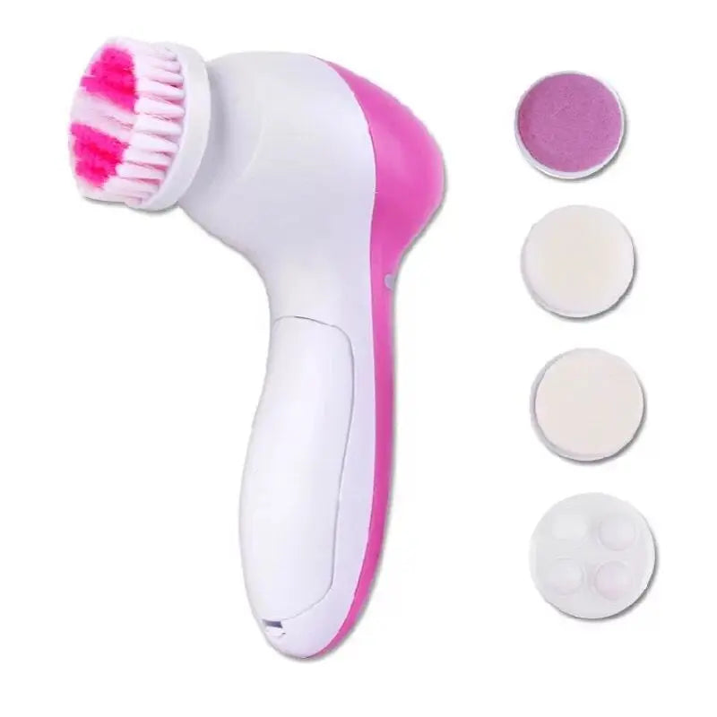 5Pcs Portable Makeup Brush Set With Mirror