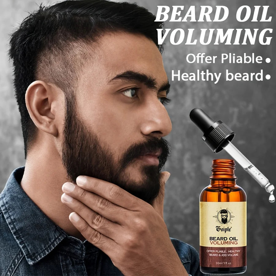 Beard Growth Kit Anti Hair Loss Shampoo Filling Pen Balm Nourish Moisturizer Moustache Volumizing Conditioner Beard Care Product