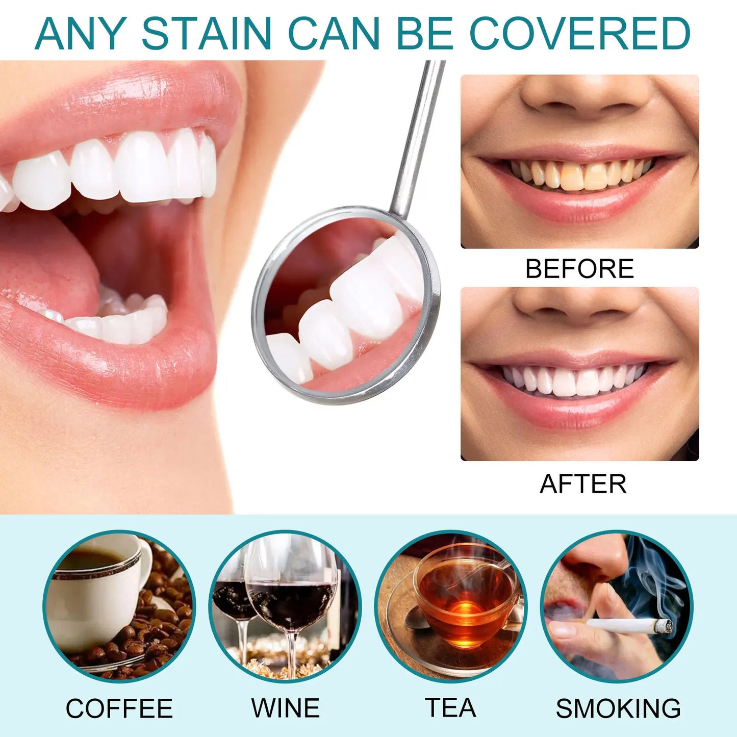 Teeth White Paint Anti Pigmentation Remove Smoke Stains Bad Breath Clean Tartar Oral Care Paint whitening whitening tooth