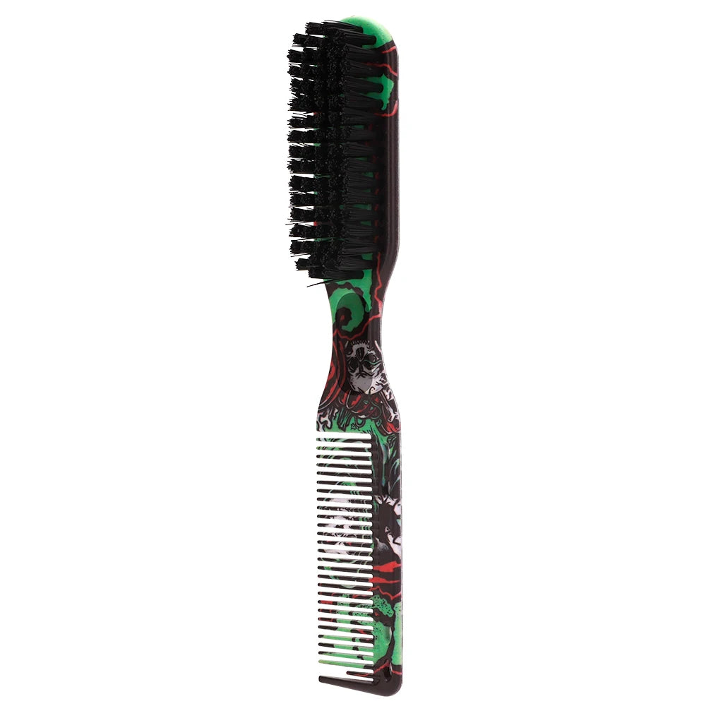 8 color Barber Beard Comb Two-sided Men's Shaving Brush Beard Brushes Salon Hairdressing Hair Styling Tool