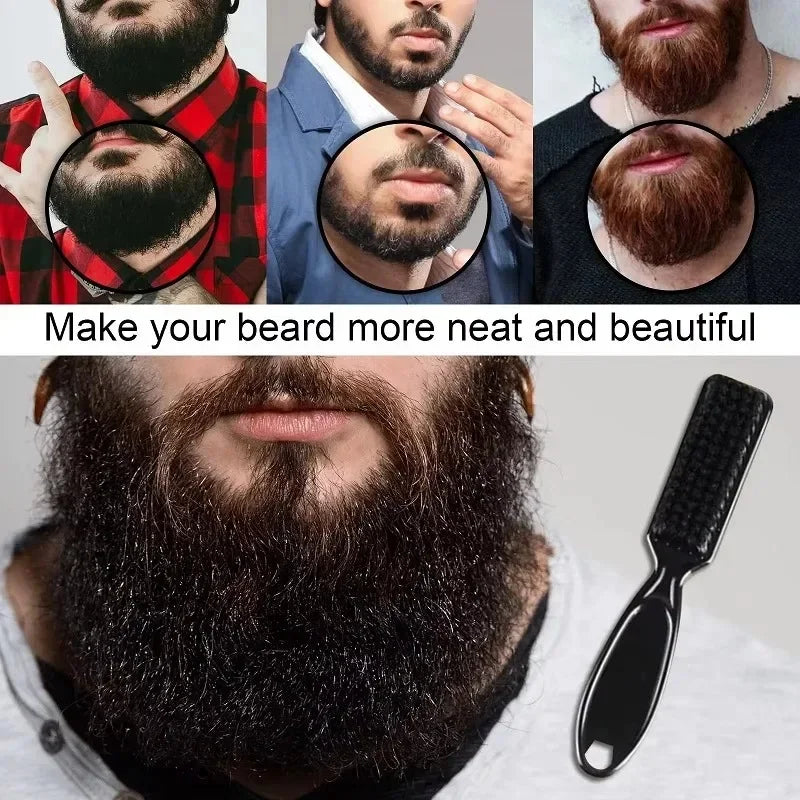 3pcs/set Haircut Kit Beard Shaving Brush Neck Duster with Mist Water Spray Bottle Portable Beard Hair Styling Accessories Salon