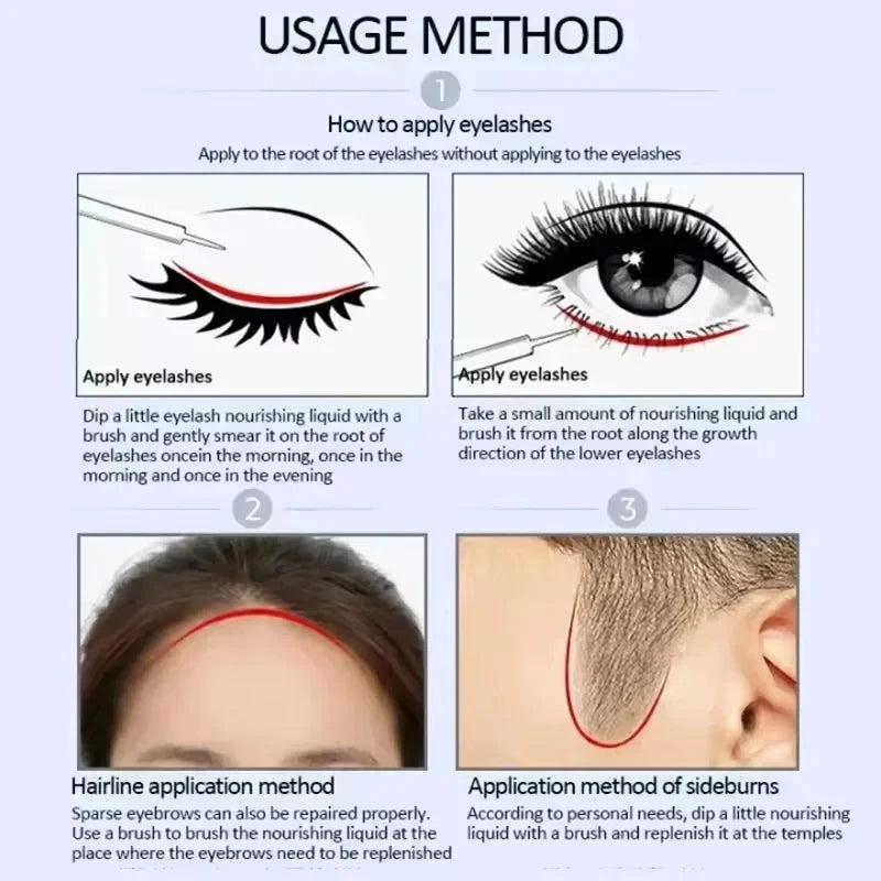 Eyebrow Growth Serum Eyelash Hair Growth Anti Hairs Loss Product Prevent Baldness Fuller Thicker Lengthening Eyebrow Makeup