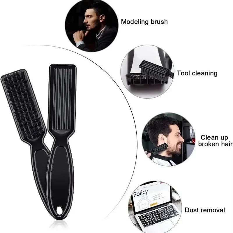 3pcs/set Haircut Kit Beard Shaving Brush Neck Duster with Mist Water Spray Bottle Portable Beard Hair Styling Accessories Salon