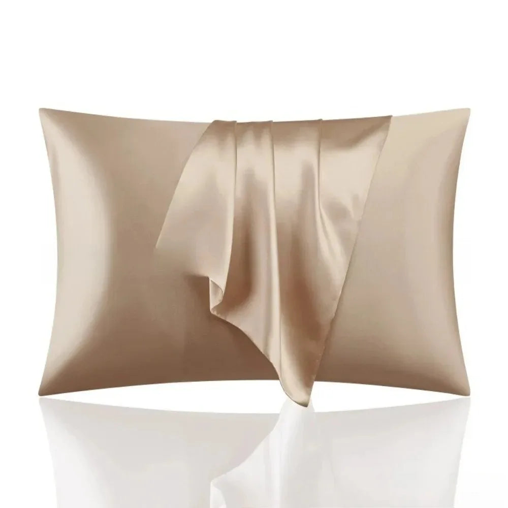 Silk Pillowcase Set of 2, Soft Breathable Mulberry Silk Pillow Cover for Hair and Skin, Luxury Zippered Pillow Case for