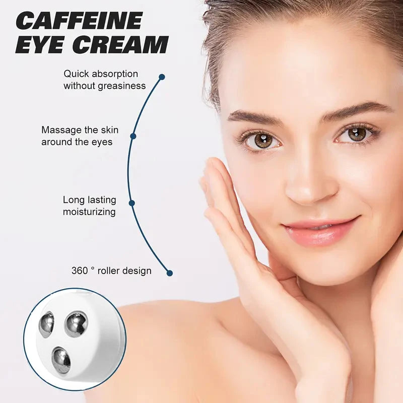 Massage moisturizing eye cream, moisturizing and locking in water, firming eye skin, suitable for all skin types, daily eye care