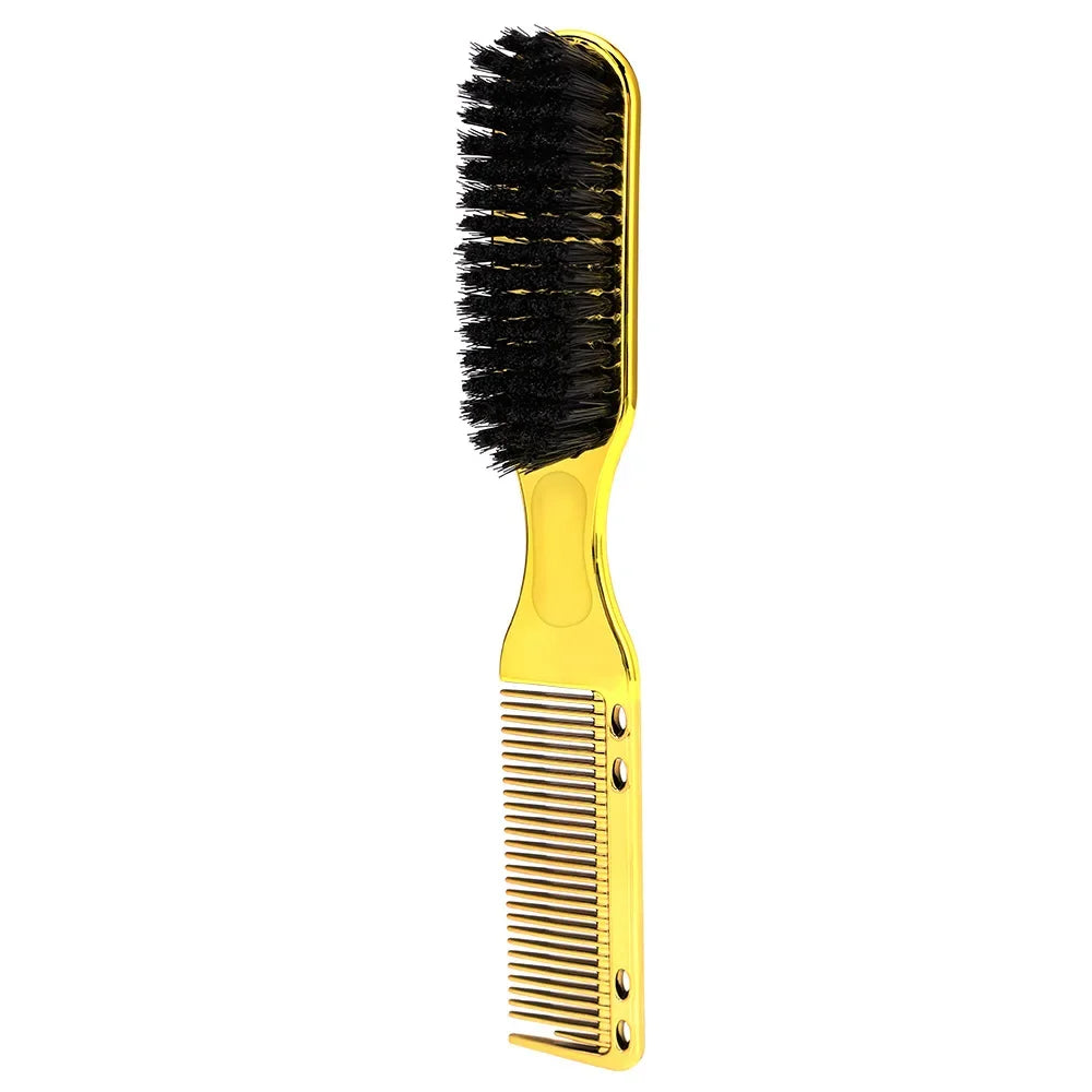 8 color Barber Beard Comb Two-sided Men's Shaving Brush Beard Brushes Salon Hairdressing Hair Styling Tool
