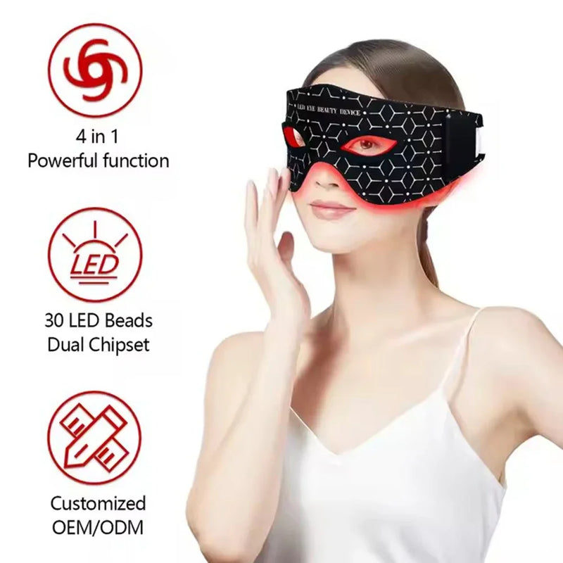 LED Red Light Therapy Eye Mask Device