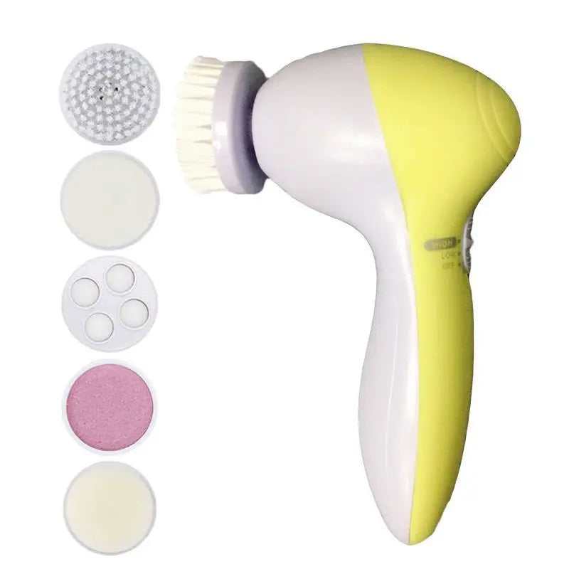 5Pcs Portable Makeup Brush Set With Mirror