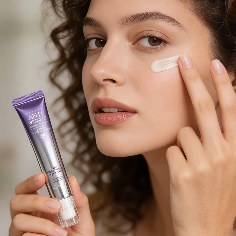 Massage moisturizing eye cream, moisturizing and locking in water, firming eye skin, suitable for all skin types, daily eye care