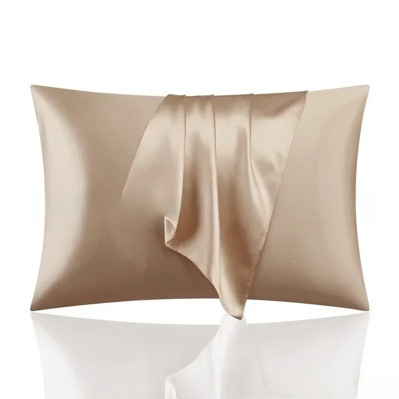 Silk Pillowcase Set of 2, Soft Breathable Mulberry Silk Pillow Cover for Hair and Skin, Luxury Zippered Pillow Case for