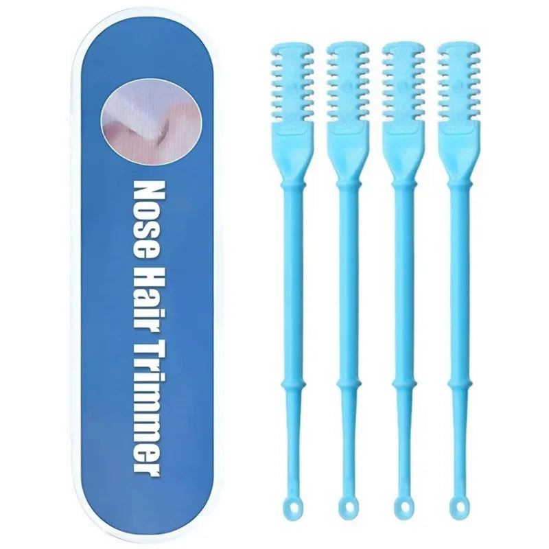 Manual Nose Hair Trimmer Set Double-Head Nose Hair Shaver for Men & Women Painless Nostril Hair Removal Tool