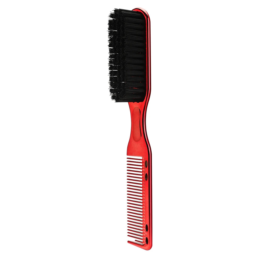 8 color Barber Beard Comb Two-sided Men's Shaving Brush Beard Brushes Salon Hairdressing Hair Styling Tool