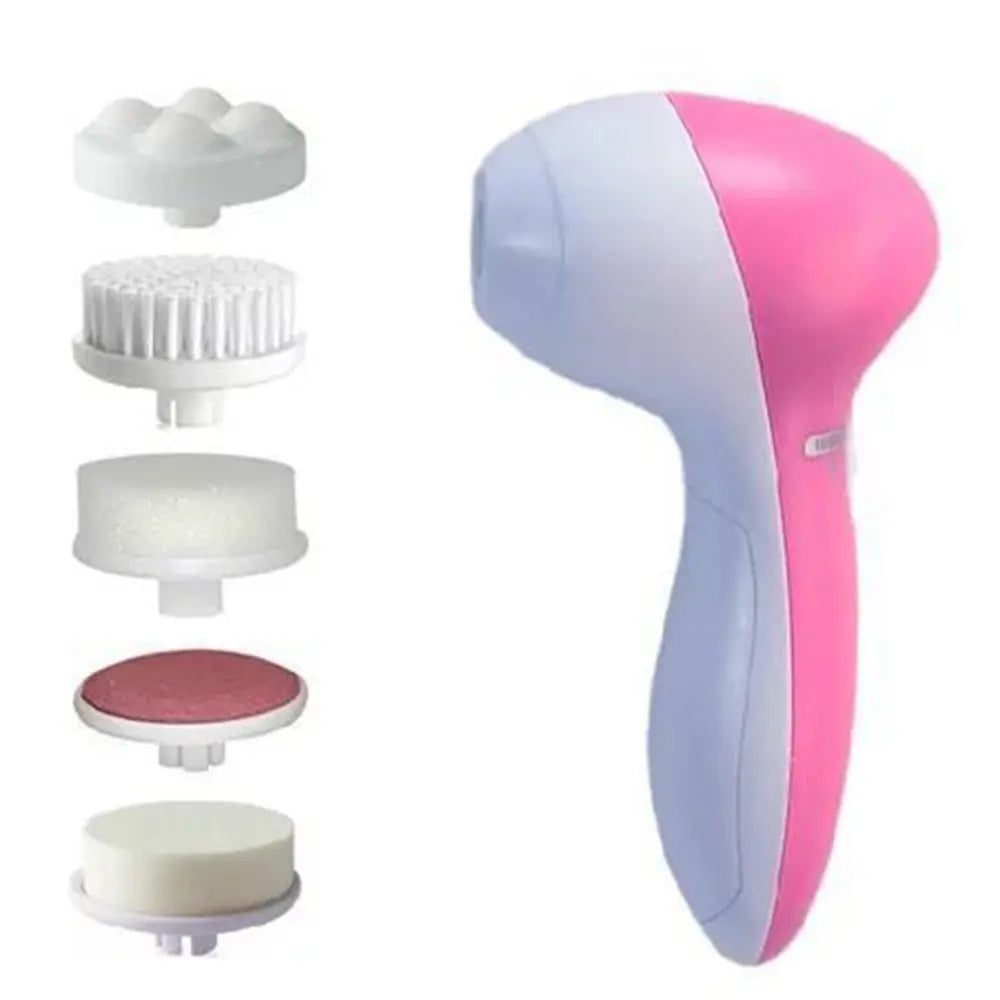 5Pcs Portable Makeup Brush Set With Mirror