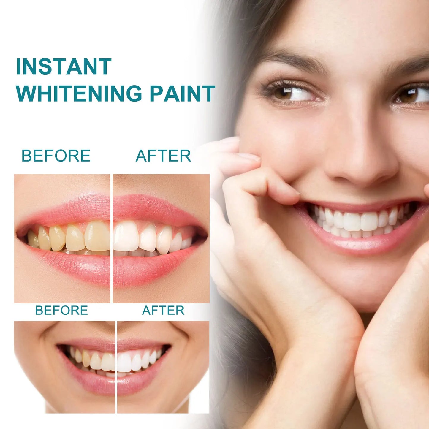 Teeth White Paint Anti Pigmentation Remove Smoke Stains Bad Breath Clean Tartar Oral Care Paint whitening whitening tooth