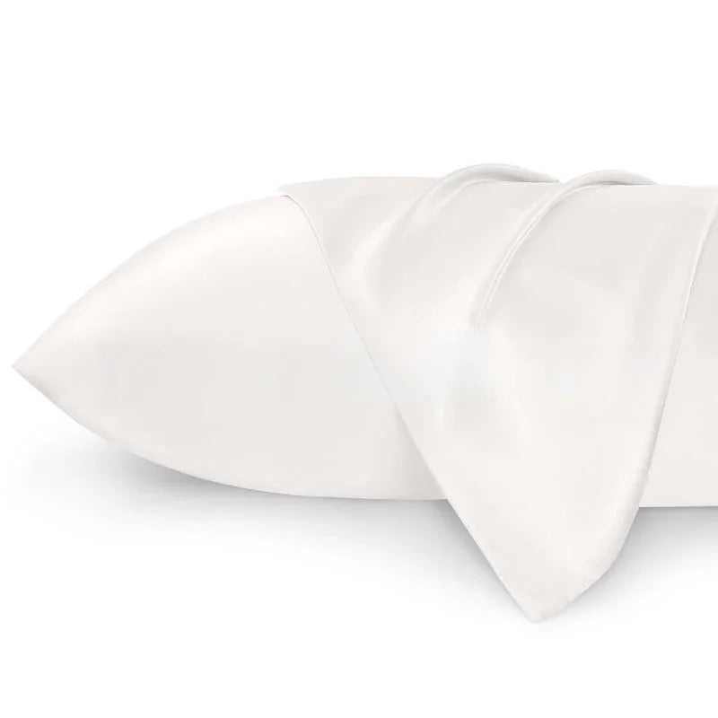 Solid Silk Pillowcases Decorative Luxury Cushion Cover Envelope Style Hair Skin Protect Standard Queen Size Pillow Case