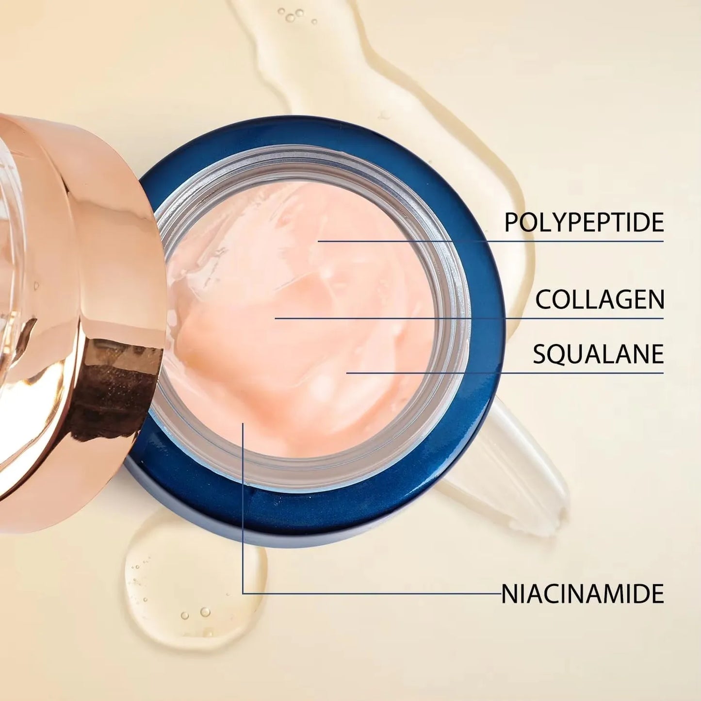 50g  Japanese Collagen Face Cream Nourish Plump Up Skin,fresh Texture Cream Make Skin Younger Day/Night Cream Moisturizer