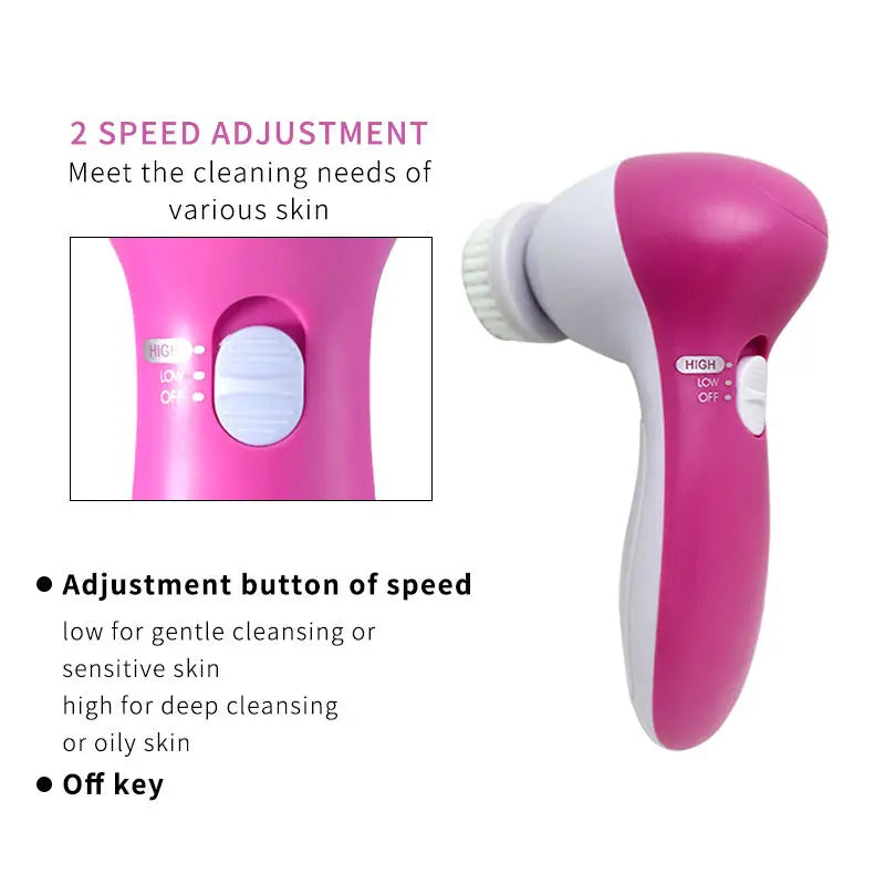 5Pcs Portable Makeup Brush Set With Mirror