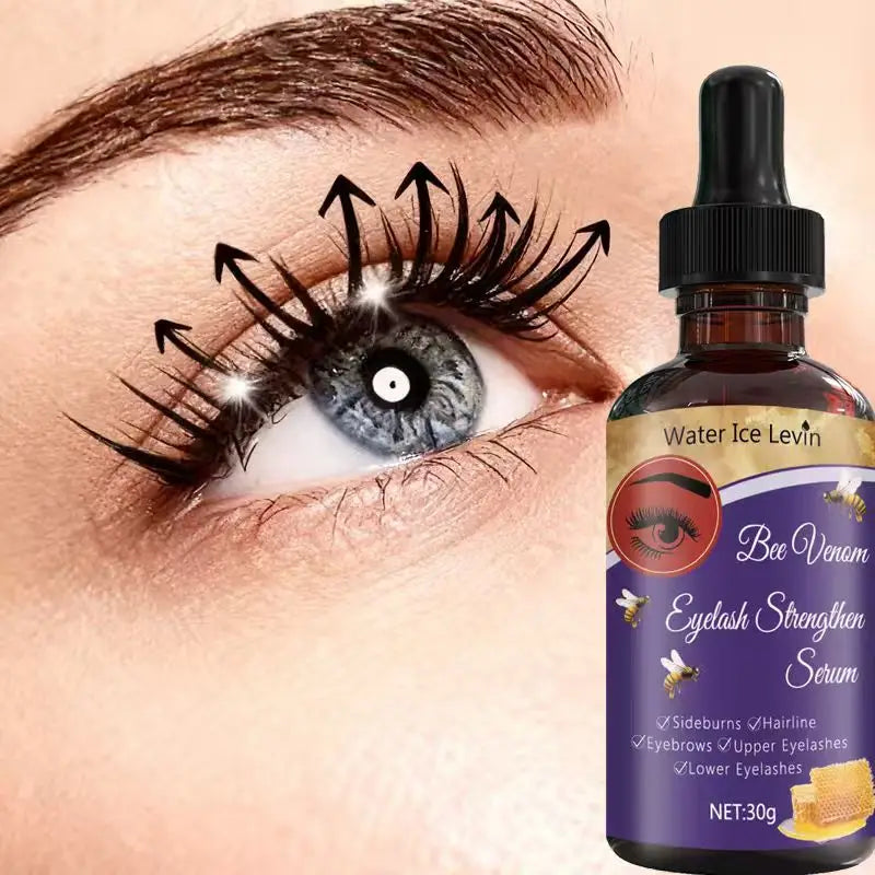 Water Ice Levin Bee Venom Eyelash Strengthen Serum with Retinol & Honey, Deeply Moisturizes, Gentle for All Hair Types, 30g
