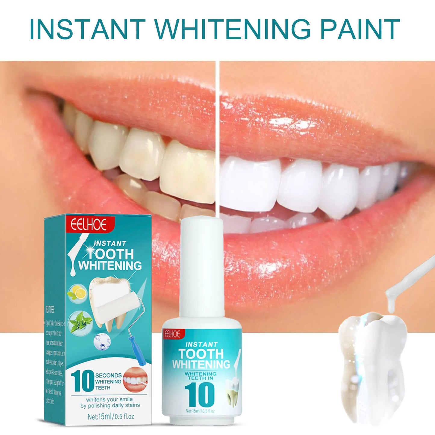 Teeth White Paint Anti Pigmentation Remove Smoke Stains Bad Breath Clean Tartar Oral Care Paint whitening whitening tooth