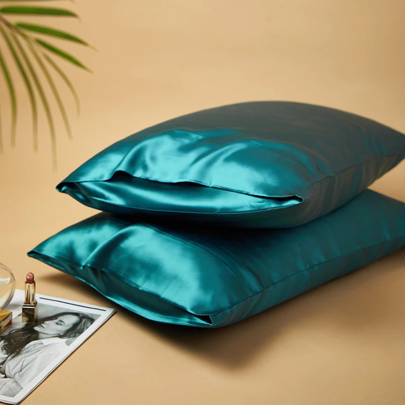 DISANGNI 100% Natural Mulberry Silk Pillowcases for Hair and Skin 22 Mom Reversible Silk Bed Pillowcases 2 Pack