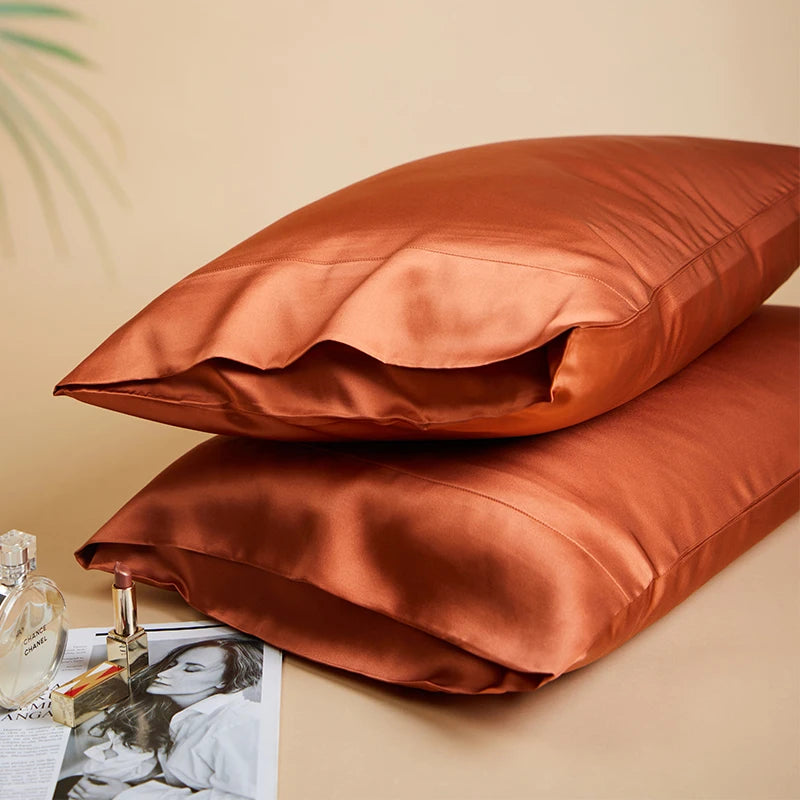 DISANGNI 100% Natural Mulberry Silk Pillowcases for Hair and Skin 22 Mom Reversible Silk Bed Pillowcases 2 Pack