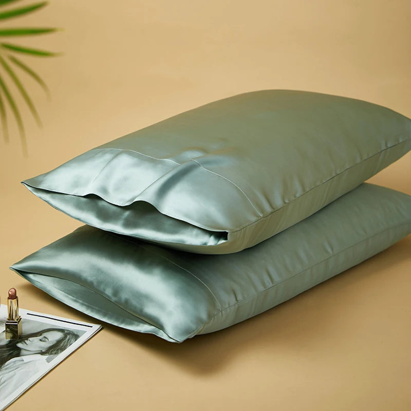 DISANGNI 100% Natural Mulberry Silk Pillowcases for Hair and Skin 22 Mom Reversible Silk Bed Pillowcases 2 Pack