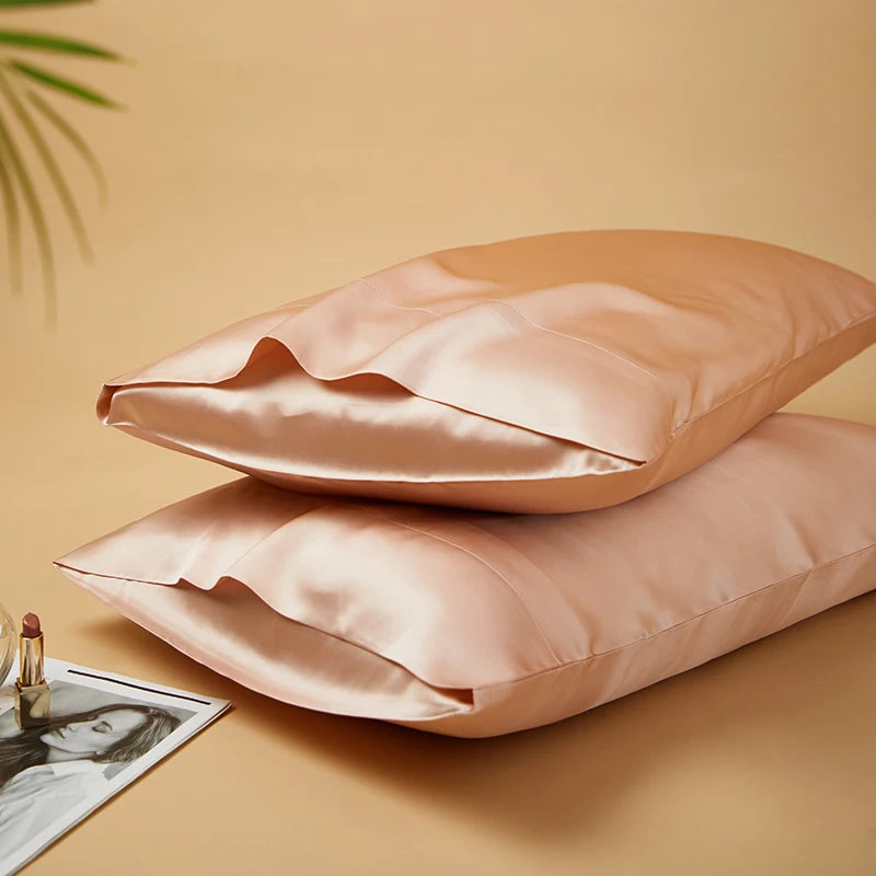 DISANGNI 100% Natural Mulberry Silk Pillowcases for Hair and Skin 22 Mom Reversible Silk Bed Pillowcases 2 Pack