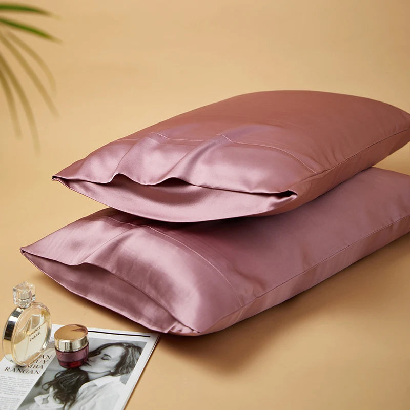 DISANGNI 100% Natural Mulberry Silk Pillowcases for Hair and Skin 22 Mom Reversible Silk Bed Pillowcases 2 Pack