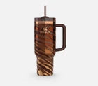 Limited Edition Tiger Stripe Insulated Tumbler with Handle – 40 oz