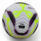Professional Match Soccer Ball – White, Lime & Purple